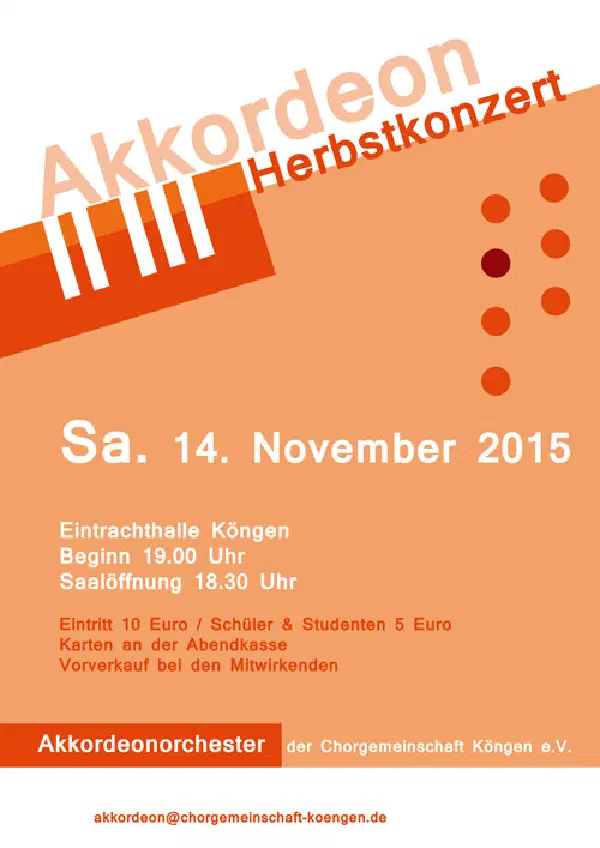 Herbstkonzert 2015