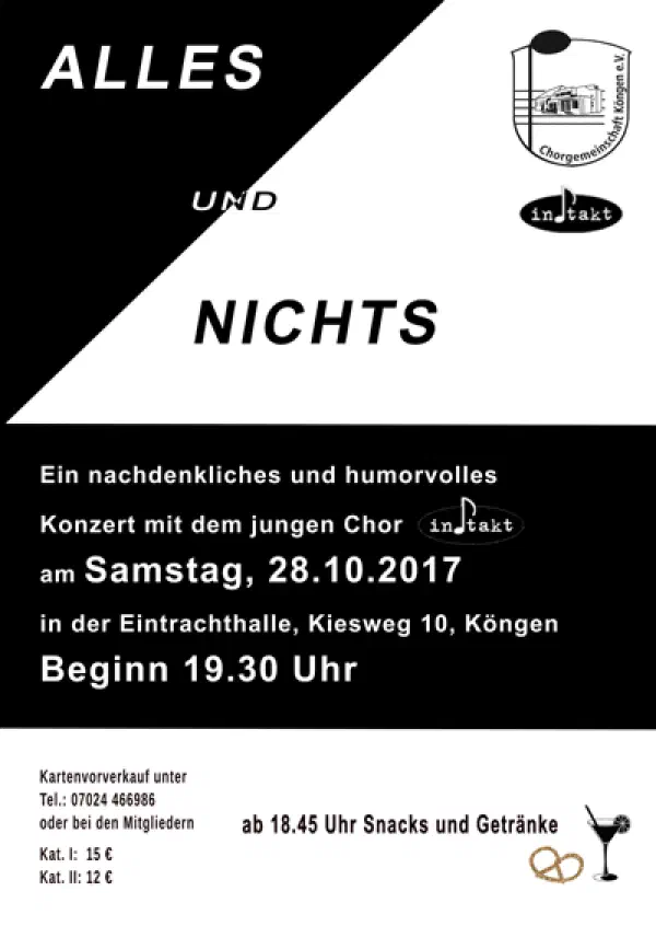 ALLES und NICHTS in der Eintrachthalle Köngen