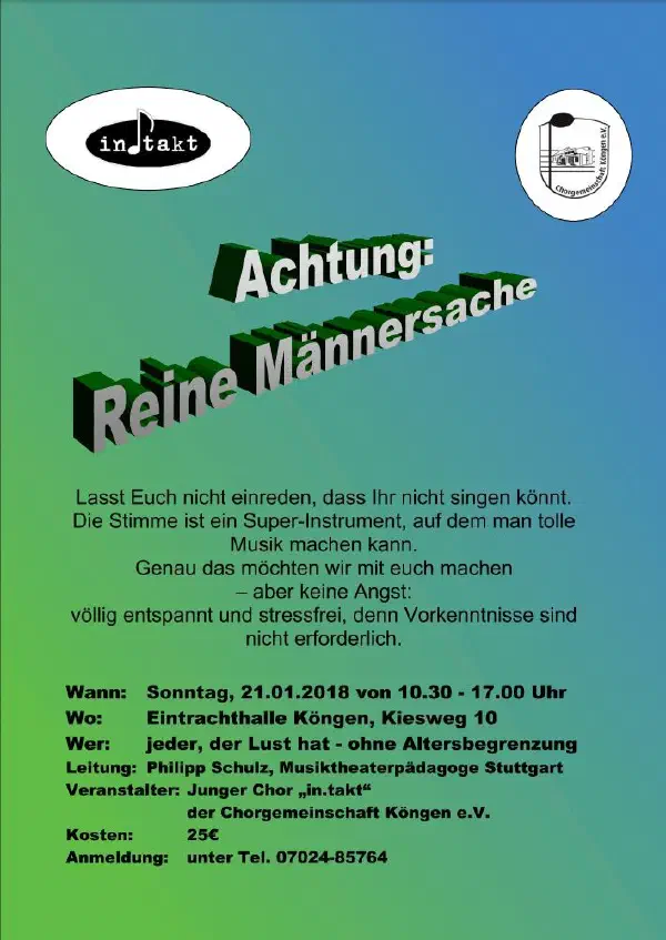 Reine Männersache!