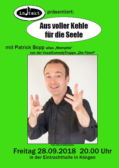 flyer vorderseite aus voller kehle