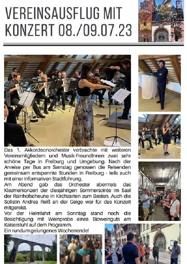 Vereinsausflug Breisgau