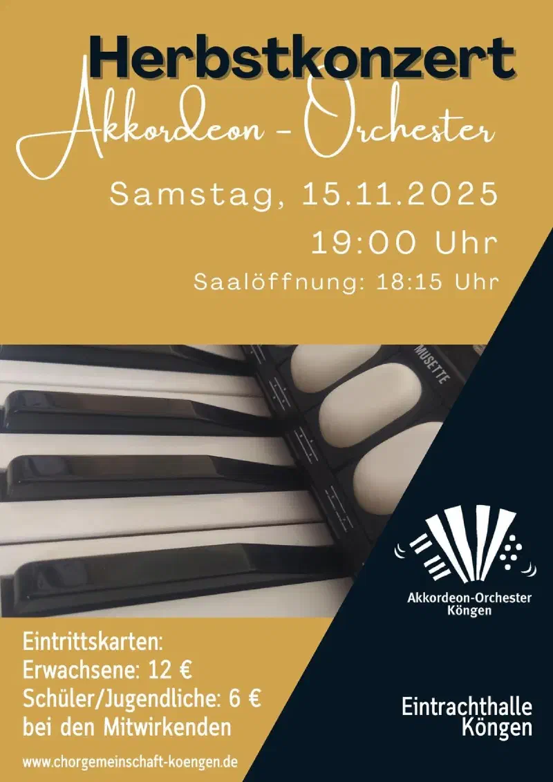 Flyer zum Herbstkonzert 2025