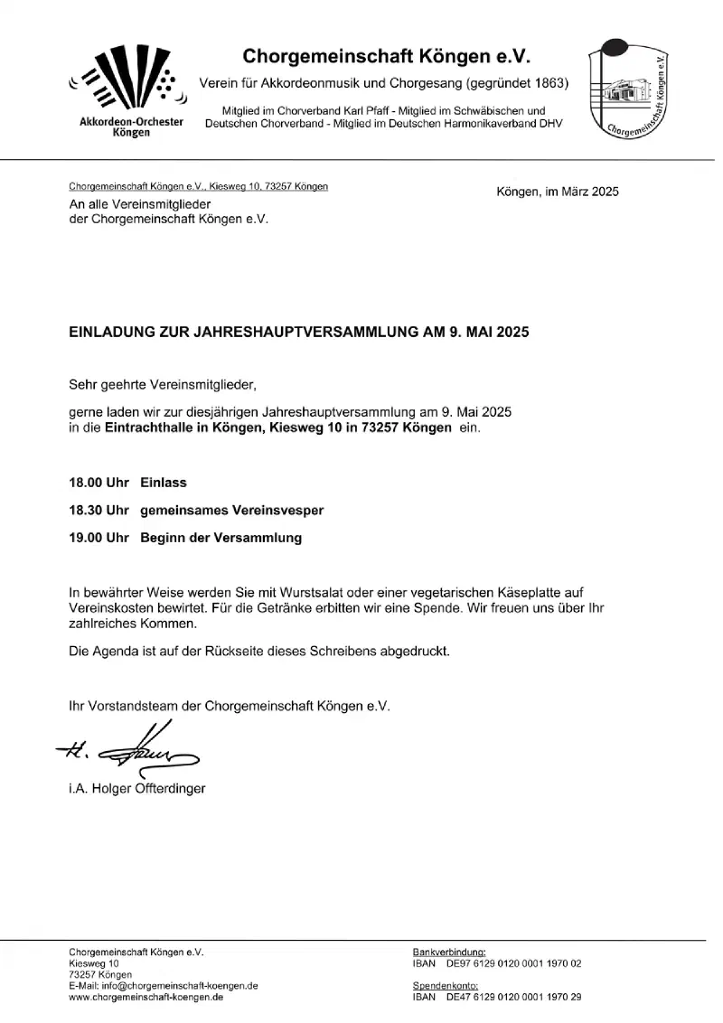 Einladung