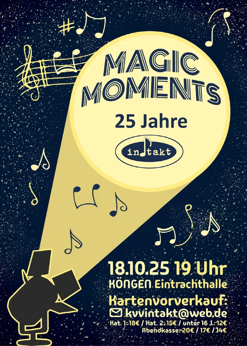 Flyer zum Jubiläumskonzert