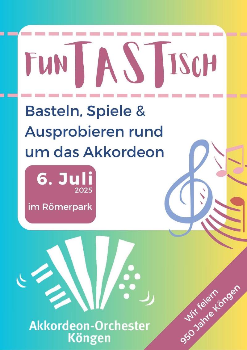 Der Flyer der 950-Jahr-Feier in Köngen